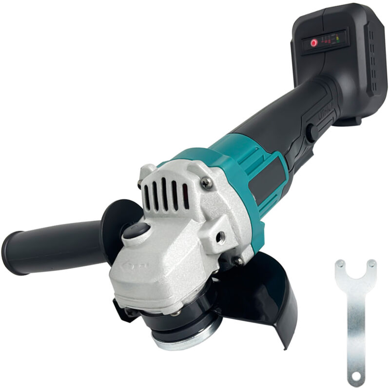 Meuleuse,Moulindre d'angle sans fil, Grinder d'angle 1800W 800W 125 mm, outil de broyeur avec poignée non glissée, (pas de batterie) Compatible avec