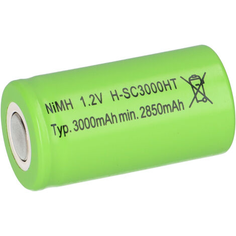 Mexcel Akku Sub-C 1,2V 3000mAh NS3000SCHT Hochtemperatur