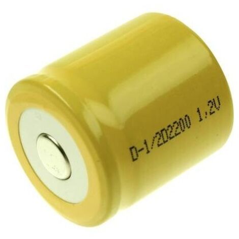 Mexcel D-1/2D2200 Batteria ricaricabile speciale 1/2 D Flat Top NiCd 1.2 V 2200 mAh 1 pz.