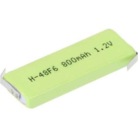 Mexcel HPE-F6-800 Batteria ricaricabile speciale Prismatica linguette a saldare a Z NiMH 1.2 V 770 mAh 1 pz.