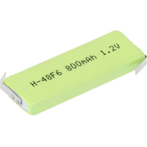 Mexcel HPE-F6-800 Batteria ricaricabile speciale Prismatica linguette a saldare a Z NiMH 1.2 V 770 mAh 1 pz.