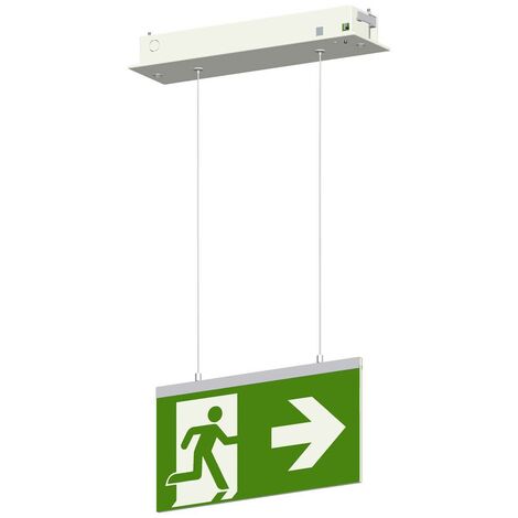 Mexcel M20001 Eclairage LED dissue de secours montage par encastrement au plafond droite, gauche, haut, en bas