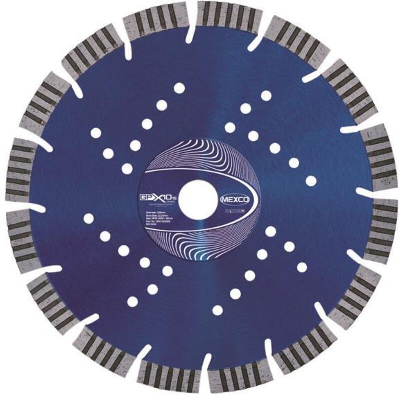 Mexco GPX10-15 230mm Concrete Diamond Blade for Cutting