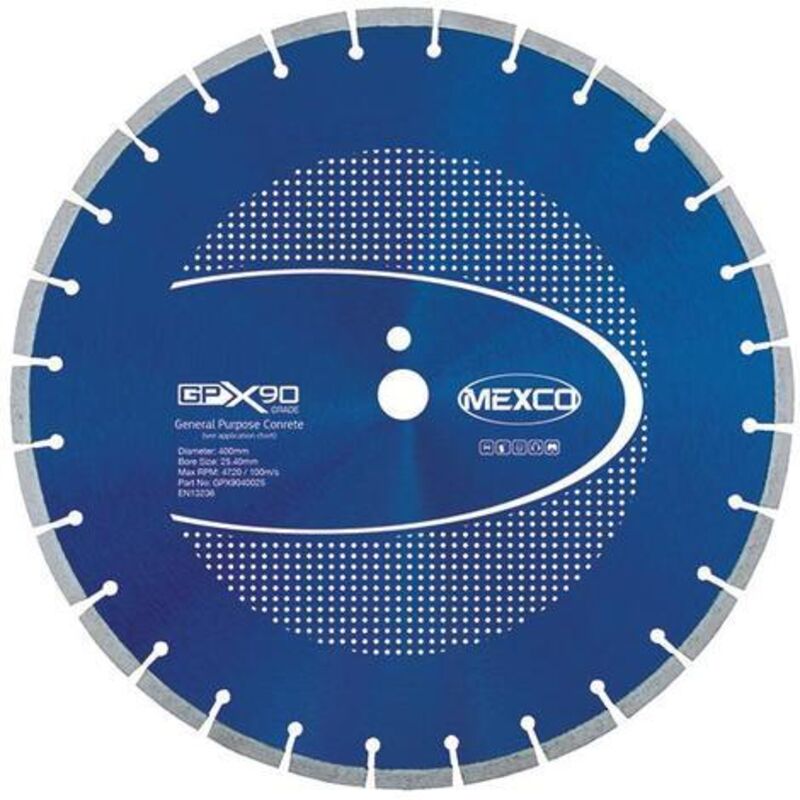 Mexco GPX90 Concrete Diamond Blade 400x25.4mm - High Quality