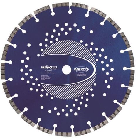 Mexco 300Mm Tri-Purpose Xcel Grade Diamond Blade