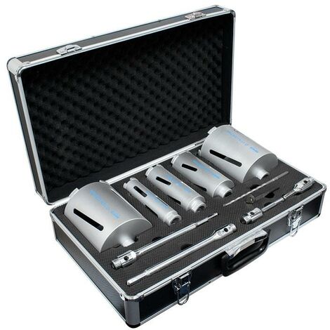 MEXCO A10DCDKIT57 Slotted Dry Core Drill X90 Grade Kit, 11 Piece MEXA10DCK11
