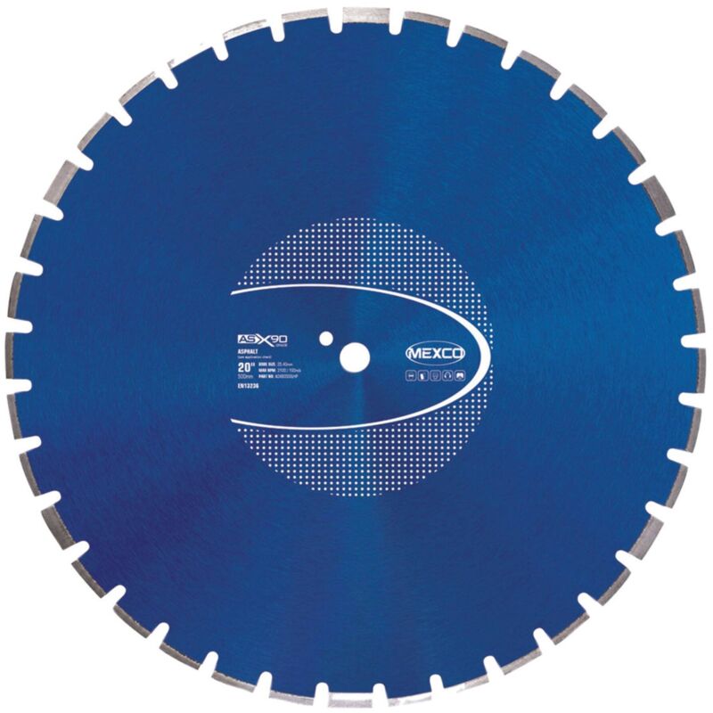 MEXCO Asphalt X90 Grade Diamond Blade 500 x 25.4mm