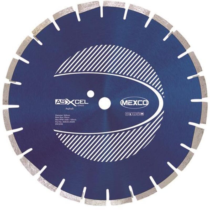 Mexco ASXCEL35020 Asphalt Xcel Grade Diamond Blade 350 x 20mm MEXASXL35020