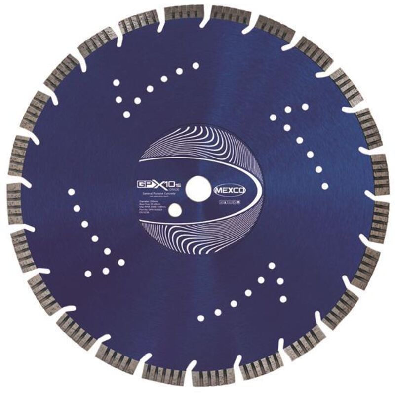 Mexco GPX1535025 GPX10-15 Concrete Diamond Blade 350 x 25.4mm MEXGPX153505