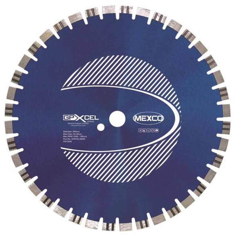 Mexco GPXCEL35025 Xcel Grade Concrete Diamond Blade 350 x 25.4mm MEXGPXL35025