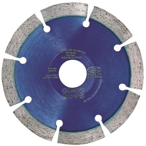 Mexco RB X10 Radius/Curve Cutting Diamond Blade 115 x 22.23mm