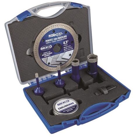 MEXCO TDXCELKIT5 Diamond Blade and Tile Drill Kit MEXTDXLKIT5