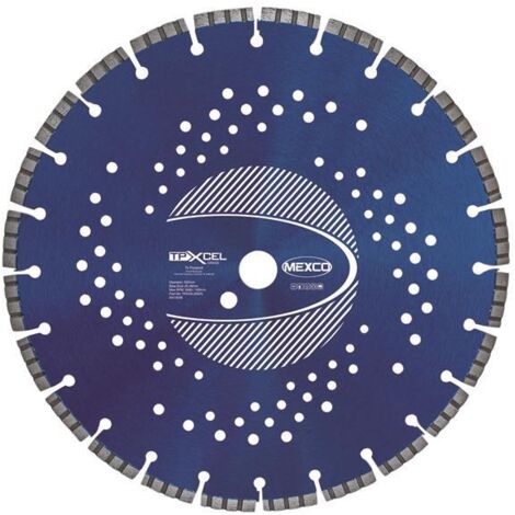 MEXCO TPXCEL35025 XCEL Grade Tri-Purpose Diamond Blade 350 x 25.4mm MEXTPXL3505