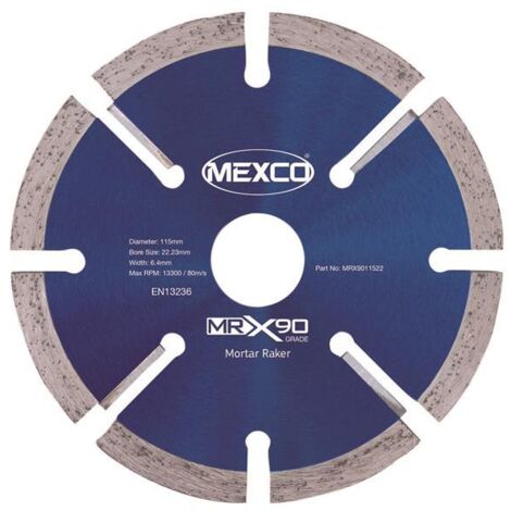 Mexco X90 Mortar Raking Diamond Blade 115x22mm