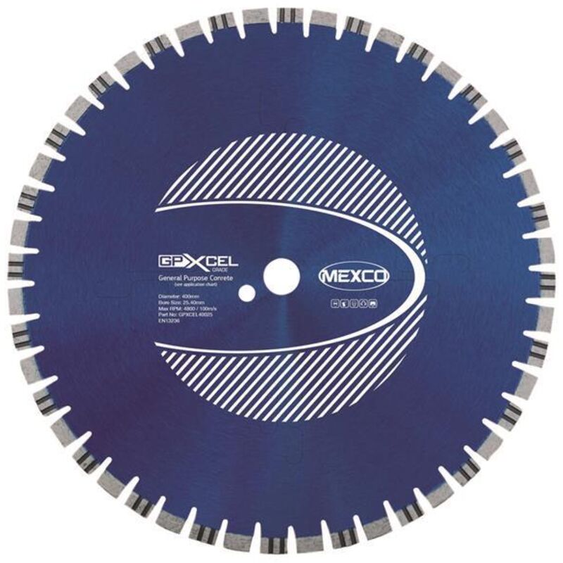 Mexco GPXCEL40025 Xcel Grade Concrete Diamond Blade 400 x 25mm MEXGPXL40025