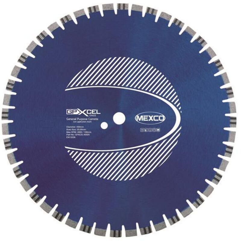 Mexco GPXCEL40020 Xcel Grade Concrete Diamond Blade 400 x 20mm MEXGPXL40020