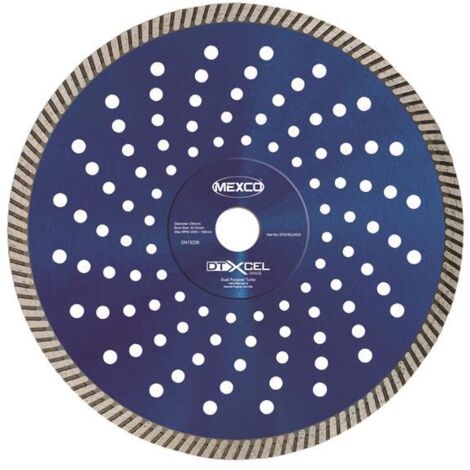 Mexco Xcel Grade Turbo Diamond Blade 230mm for Quick Cuts
