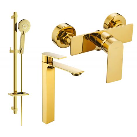 Mexen Alexa DQ40 Brausegarnitur, Gold - 71214DQ40-50