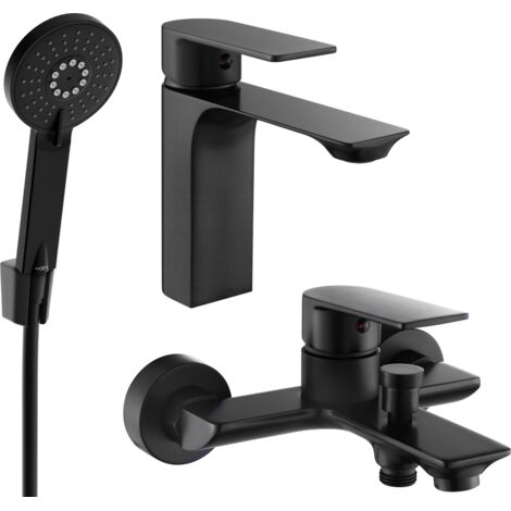 Mexen Alexa R40 set da bagno, nero - 71203R40-70