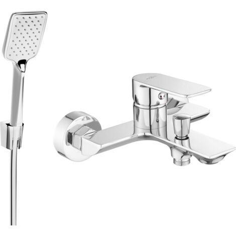 Mexen Alexa R62 robinet de baignoire avec ensemble de douche, chromé - 7123R62-00