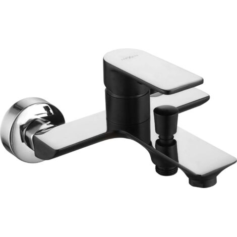 Mexen Alfa grifo de ba帽era, negro/cromo - 745730-71