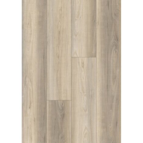 Mexen Anchorage muestra de paneles vin铆licos 1240 x 182 mm SPC 6,5 mm, base IXPE 1,5 mm, 4 biselado en V, Fresno - F1097-S