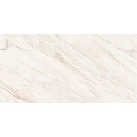 Mexen Angelo White gres esmaltado rect. G1, azulejo para suelo y pared 120 x 60 cm, brillo - TL156-120-060-00