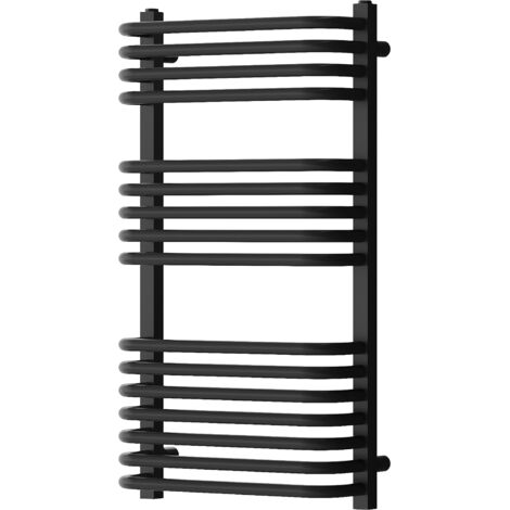Mexen Apollo termoarredo bagno 860 x 450 mm, 424 W, nero - W117-0860-450-00-70