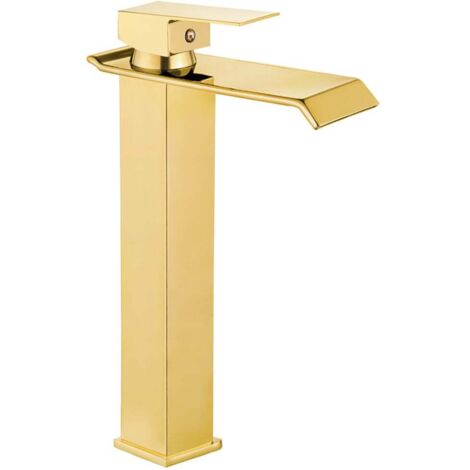 Mexen Apus hohe Waschtischarmatur, Gold - 744710-50