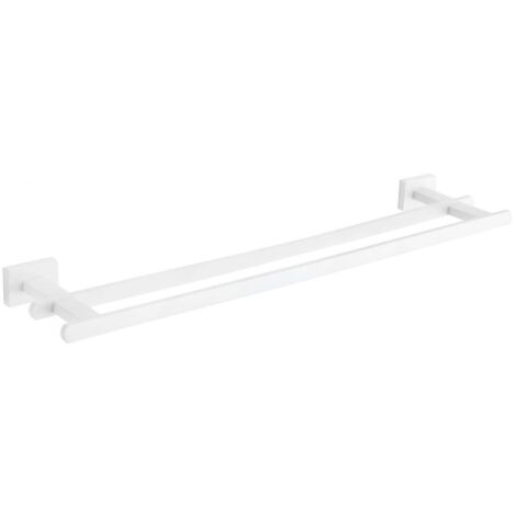 Mexen Arno doble perchero para toallas, blanco - 7020725-20
