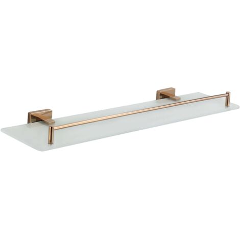 Mexen Arno estante colgante de vidrio, oro rosado - 7020737-60