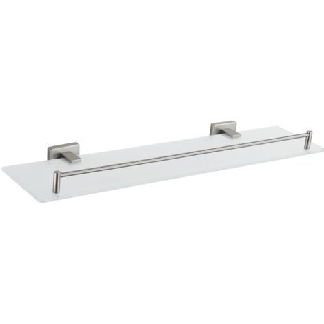 Mexen Arno étagère murale en verre, nickel brossé - 7020737-97