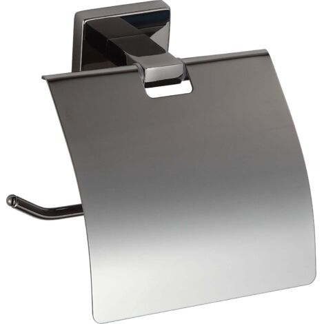 Mexen Arno soporte para papel higi茅nico, cromo negro - 7020733-73