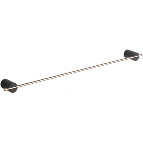 Mexen Aron appendiabiti per asciugamano, nero/oro rosa - 7088124-67