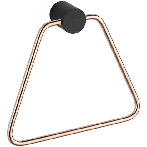 Mexen Aron Handtuchhalter, Schwarz/Rosa Gold - 7088132-67