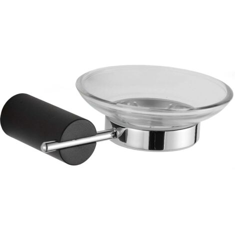 Mexen Aron Seifenschale, Schwarz/Chrom - 7088139-07