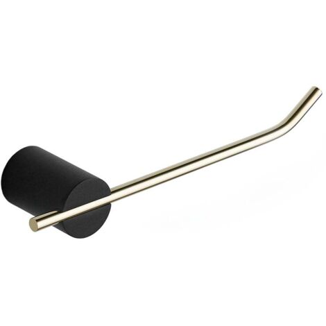 Mexen Aron Toilettenpapierhalter, Schwarz/Gold - 7088133-57