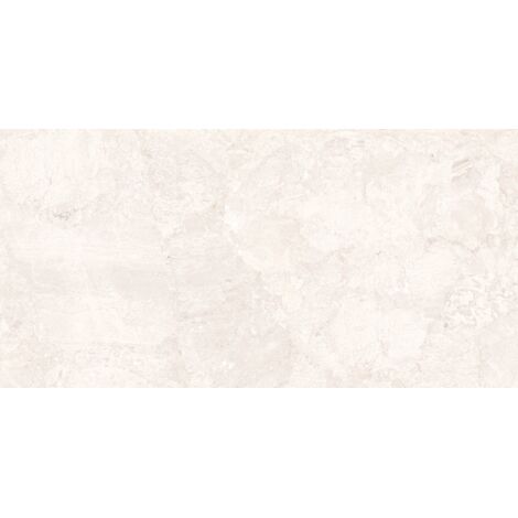 Mexen Artistic White grès émaillé rectifié G1, carreau sol-mural 120 x 60 cm, brillant - TL121-120-060-02