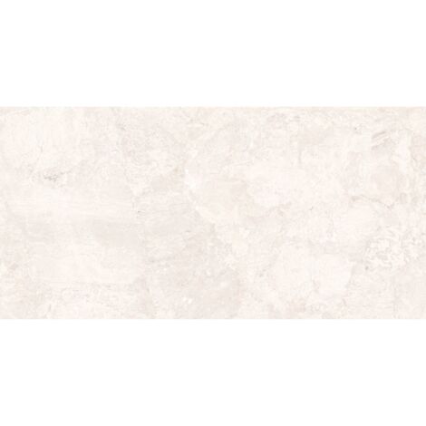 Mexen Artistic White gres esmaltado rectificado G1, azulejo de suelo y pared 120 x 60 cm, brillo - TL121-120-060-02