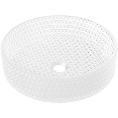 Mexen Aura Aufsatzwaschbecken aus Glas 39 x 39 cm, Mattglas - 24013930