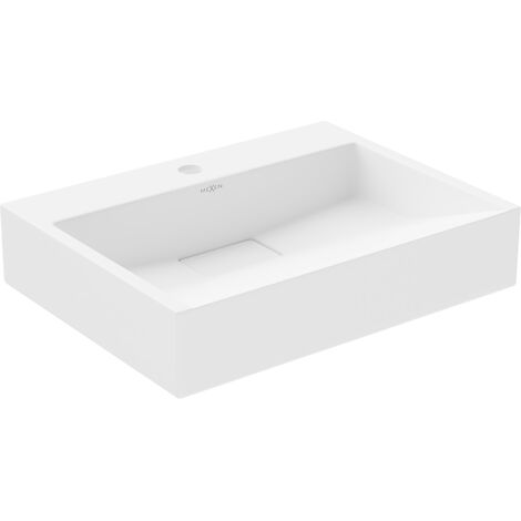 Mexen Ava lavabo de comptoir en conglomérat 1 trou 50 x 38 cm, Blanc - 23015001
