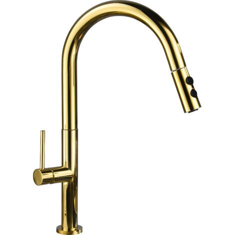 Mexen Ava rubinetto da cucina, oro - 672800-50