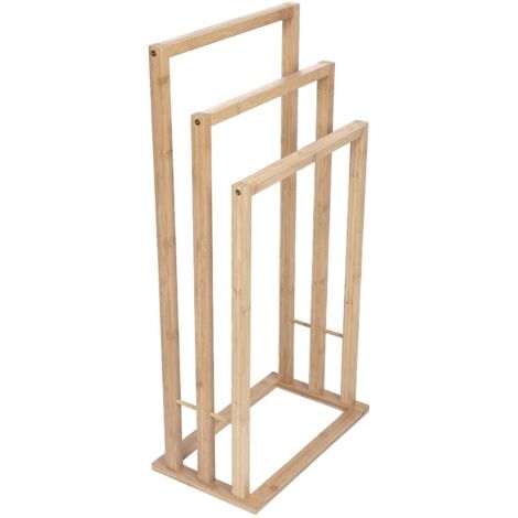 Mexen Bamboo perchero de pie para toallas, bamb煤 natural - 701342-00