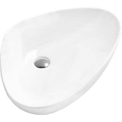 Mexen Bella lavandino da appoggio 59 x 39 cm, bianco - 21465900