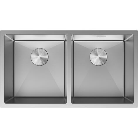 Mexen Binox Edelstahlspüle 2-Kammer 800 x 450 mm, Inox - 6421802000-01