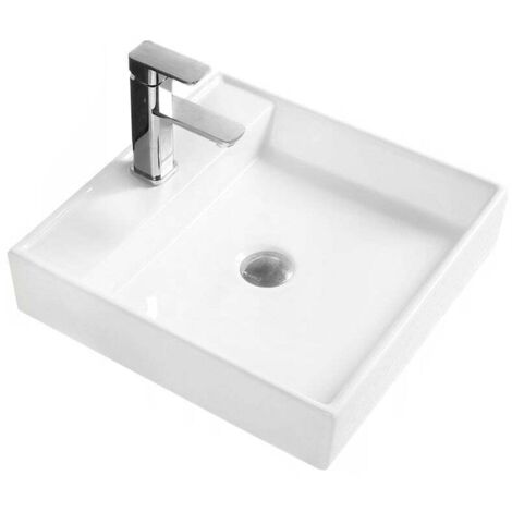 Mexen Blanca lavabo sobre encimera 44 x 44 cm, blanco - 21624400