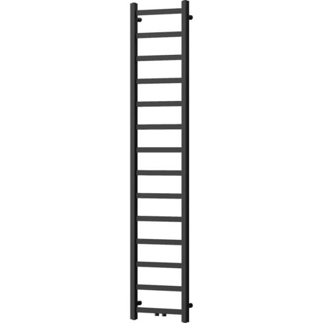 Mexen Bolt radiador de ba帽o 1800 x 400 mm, 406 W, negro - W126-1800-400-00-70
