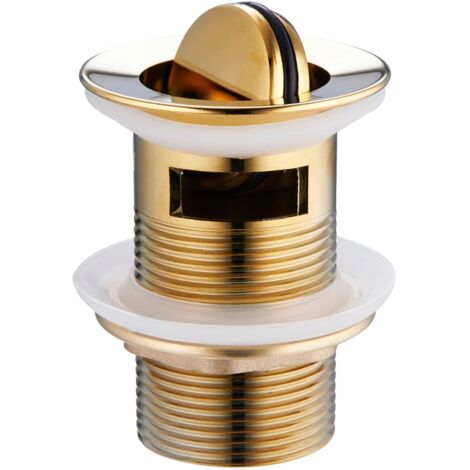 Mexen bouchon rotatif clic-clack avec trop-plein, Or - 79923-50