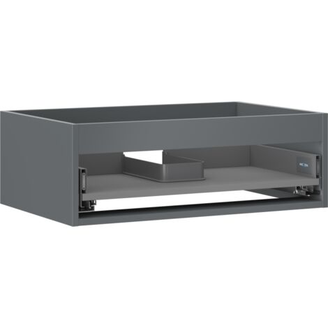 Mexen Box-A armario bajo lavabo de 70 cm, 1 caj贸n, grafito mate - 91AX0-0700-235-1-66
