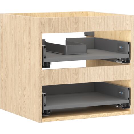 Mexen Box-A corpo del mobile sottolavabo 50 cm, 2 cassetti, rovere - 91AX0-0500-470-2-81